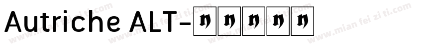 Autriche ALT字体转换